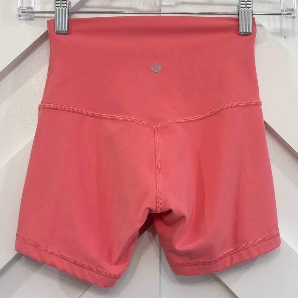 Lululemon Align High Rise Shorts 4" In Guava Pink Size 2